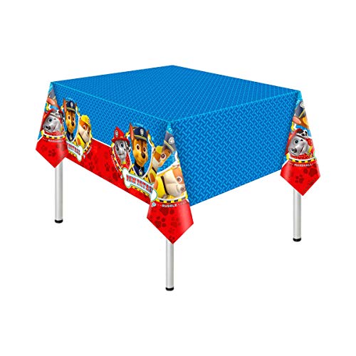 Folat B.V. 88544 Mantel de plástico para fiestas con modelo Paw Patrol, 120 x 180 cm, Multicolor