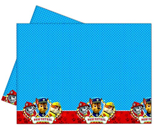 Folat B.V. 88544 Mantel de plástico para fiestas con modelo Paw Patrol, 120 x 180 cm, Multicolor