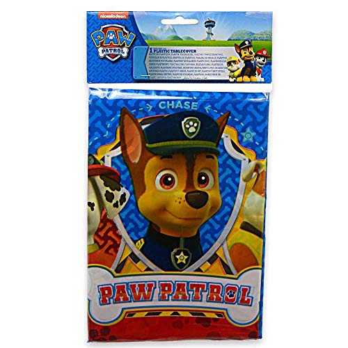 Folat B.V. 88544 Mantel de plástico para fiestas con modelo Paw Patrol, 120 x 180 cm, Multicolor