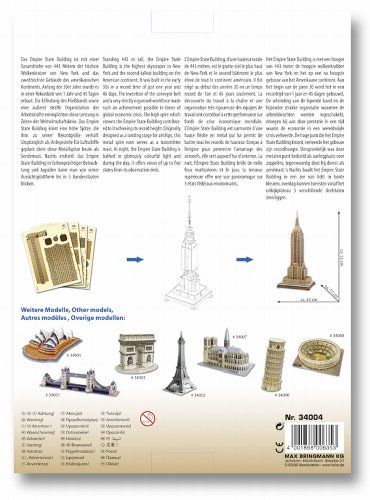 Folia 34004 - Modelo en 3D del Empire State Building, 55 piezas [importado de Alemania]