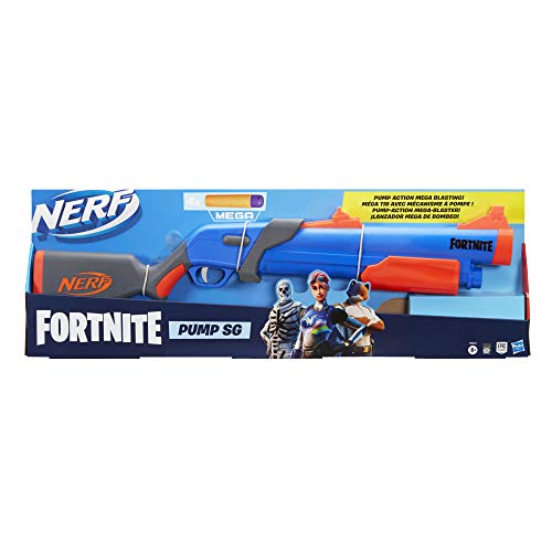 Fornite-Pistola NERF FORTNITE Pump SG ¡Lanzamiento DE Larga Distancia, Multicolor (Hasbro F0318EU4)