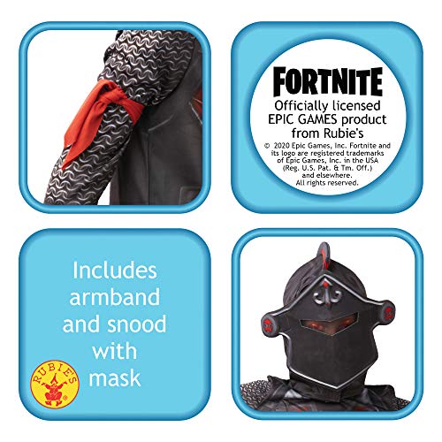 Fortnite - Disfraz camiseta Black Knight para niños, 11-12 años (Rubies 300193 11-12)