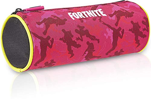 Fortnite Estuche Escolar, Estuches Escolares Para Niños 3 Diseños Disponibles, Material Escolar Producto Oficial Fortnite, Regalos Originales Para Niños Niñas Adolescentes (Rosa)