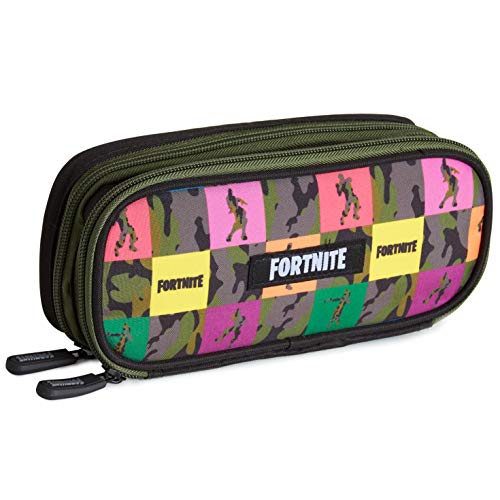 Fortnite Estuche Escolar Niño, Estuches Para Lápices Diseño Emotes Ovalados y Rectangulares, Materiales Escolares Producto Oficial Fornite, Regalos Para Chicos y Chicas Adolescentes