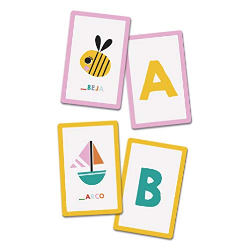 Fournier- Lemon Ribbon ABC. Mi Primer Juego para Aprender a Leer. Baraja de cartas Infantil Educativa, Color multiple (1044177) , color/modelo surtido