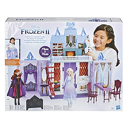 Frozen 2 - Castillo De Arendelle Portátil (Hasbro E5511EU4) + 2 - Muñeca Anna (Hasbro E6710ES0)