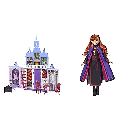 Frozen 2 - Castillo De Arendelle Portátil (Hasbro E5511EU4) + 2 - Muñeca Anna (Hasbro E6710ES0)