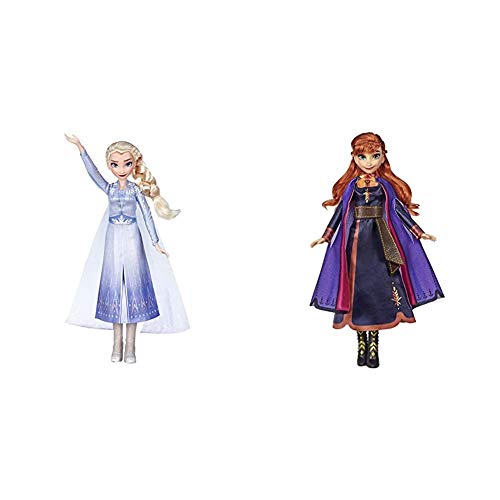 Frozen 2 - Muñeca Cantarina Elsa (Hasbro E6852TG0) +  Muñeca Cantarina Anna (Hasbro E6853TG0)