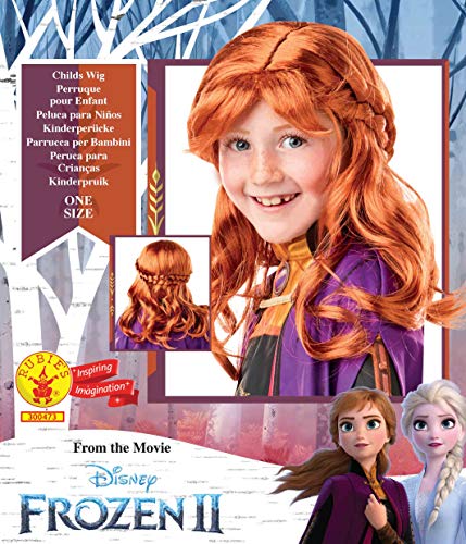 Frozen 2 Peluca Anna, Pelirrojo, (Rubie'S 300473)