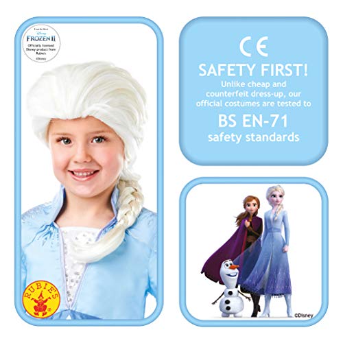 Frozen 2 Peluca Elsa, Multicolor, (Rubie'S 300471)