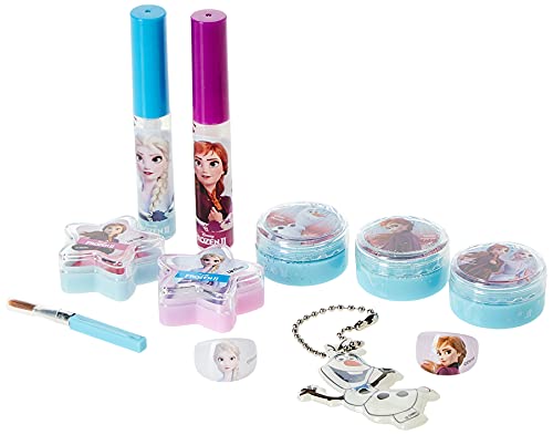 Frozen Essential Makeup Bag - Neceser Frozen II, Set de Maquillaje para Niñas - Maquillaje Frozen - Selección de Productos Seguros en un Estuche Muy Moderno