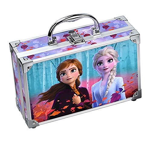 Frozen II Maletin Aluminio Maquillaje Infantil 26 Elementos 790 g