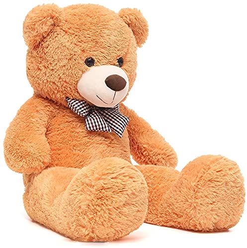 FSN Oso de Peluche Gigante Grande Teddy, 100cm Osito Suave y Cariñoso para Niños y Adultos Naranja