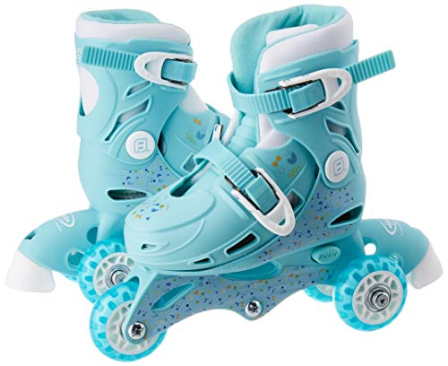 Fun Bee - Patines de ruedas evolutivas 2 en 1, Ajustable 27-30, unisex niños, Multicolore (Bleu/Blanc), (D'ARPEJE OFUN084-G)