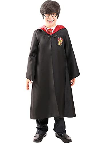 Funidelia | Disfraz Harry Potter Oficial para niño y niña Talla 10-12 años ▶ Hogwarts, Magos, Películas & Series - Color: Negro - Licencia: 100% Oficial