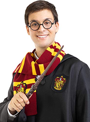 Funidelia | Varita de Harry Potter Oficial para Hombre y Mujer ▶ Películas & Series, Magos, Gryffindor, Hogwarts - Color: Marrón, Accesorio para Disfraz - Licencia: 100% Oficial