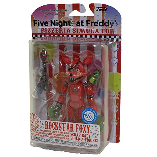 Funko 32141 Figura de acción: Five Nights At Freddy'S Pizza Sim: Rockstar Foxy Coleccionable, Multicolor