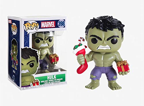 Funko 33984 POP Bobble: Marvel: Holiday Hulk w/ Stocking and Plush 33984