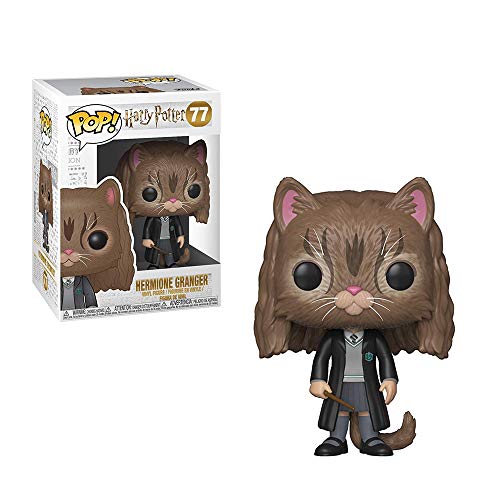 Funko 35509 POP Vinyl Harry Potter S5 Hermione Gato, Negro/Marrón, Talla única (35509)