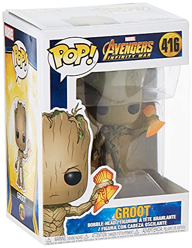 Funko 35773 Pop Bobble: Marvel: Infinity War S2: Groot W/ Stormbreaker