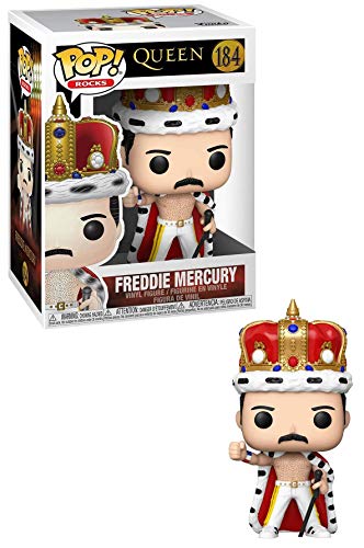 Funko 50149 Pop Rocks: Freddie Mercury King Collectible Toy, Multicolour