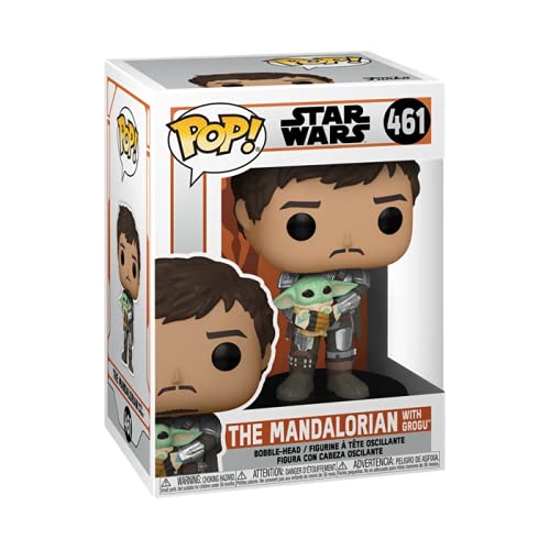 Funko 54525 POP Star Wars Mandalorian- Mando Holding Child