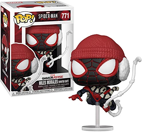 Funko 54692 POP Games: Spider-Man: Miles Morales- Miles (Winter Suit)