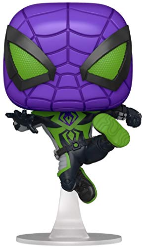 Funko 54695 POP Games: Spider-Man: Miles Morales- Miles (Purple Reign Suit)