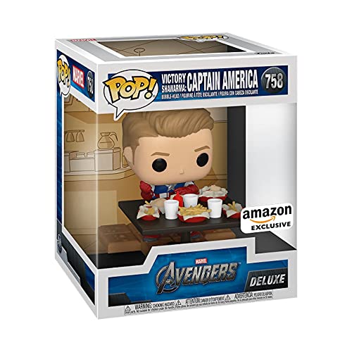 Funko 54897 POP Deluxe Marvel- Cap America Shawarma , Amazon Exclusive