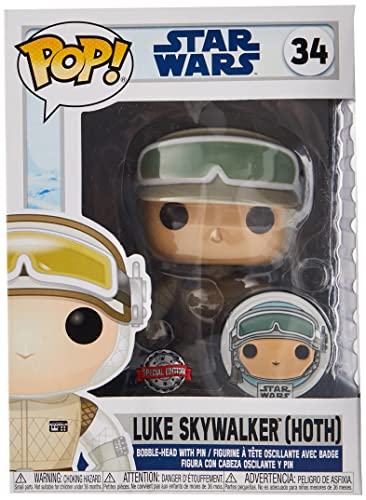 Funko 55483 POP Star Wars ATG- Luke Skywalker w/Pin , Amazon Exclusive