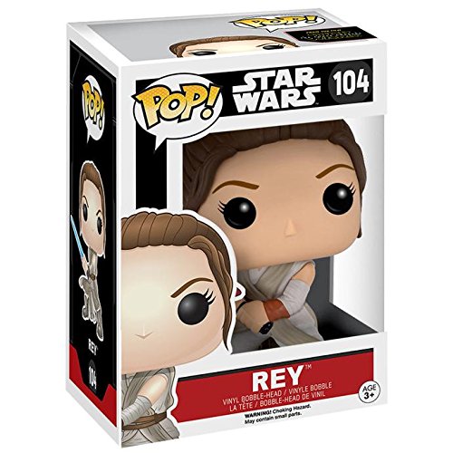 Funko 9618 Star Wars 9618 "POP Bobble E7 TFA Rey w/ Lightsaber" Action Figure