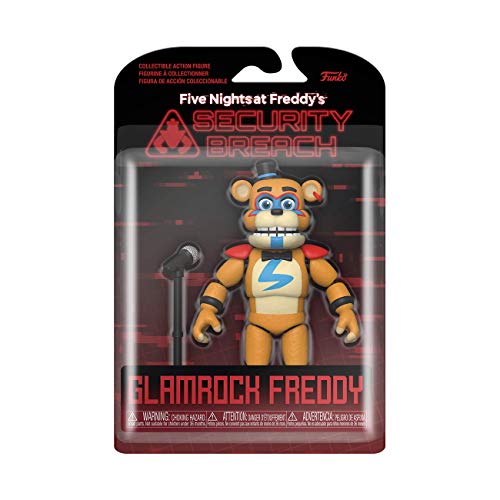 Funko- Action Figure: Five Nights at Freddys-PizzaPlex-Glamrock Freddy Coleccionable, Multicolor (47490)