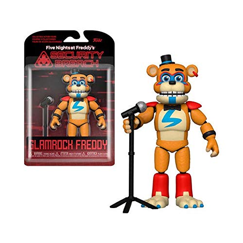 Funko- Action Figure: Five Nights at Freddys-PizzaPlex-Glamrock Freddy Coleccionable, Multicolor (47490)