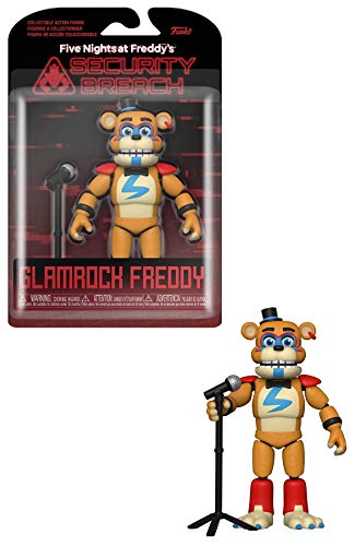 Funko- Action Figure: Five Nights at Freddys-PizzaPlex-Glamrock Freddy Coleccionable, Multicolor (47490)