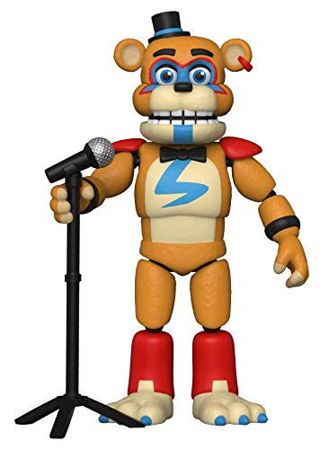 Funko- Action Figure: Five Nights at Freddys-PizzaPlex-Glamrock Freddy Coleccionable, Multicolor (47490)