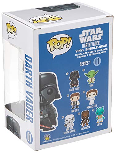 Funko Darth Vader Figura de Vinilo, colección de Pop, seria Star Wars, Color Negro, Rojo (2300)