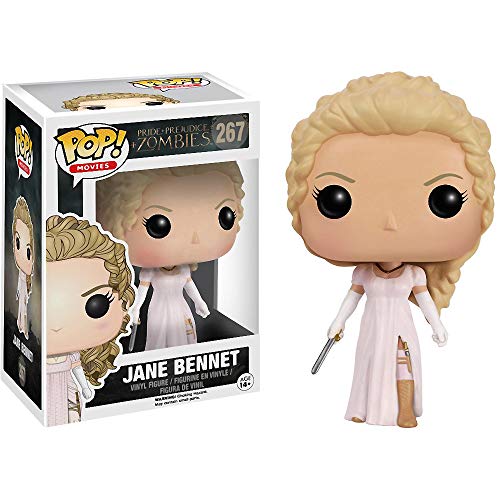 Funko Jane Bennet: Pride + Prejudice + Zombies x POP! Movies Vinyl Figure & 1 POP! Compatible PET Plastic Graphical Protector Bundle [#267/07542 - B]