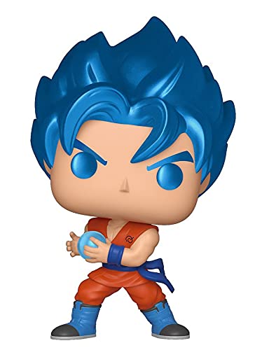 FUNKO POP! 37691 Bola de dragón Super - SSGSS Goku Kamehameha - Figura de vinilo, diseño metalizado