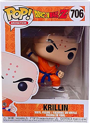 Funko- Pop Animation: Dragon Ball Z-Krillin w/Destructo Disc Collectible Toy, Multicolor (44263), Estándar