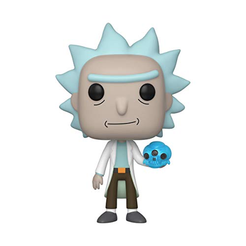 Funko- Pop Animation: Rick & Morty-Rick w/Crystal Skull Ducati Collectible Toy, Multicolor, One Size (45438)