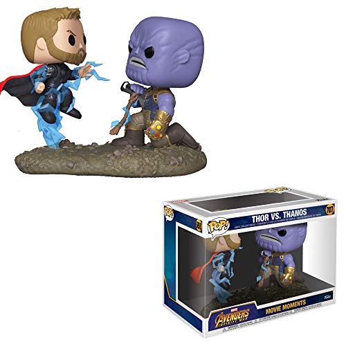 Funko - Pop! Bobble 2-Pack: Marvel: Movie Moments: Thor vs Thanos Figura Coleccionable, Multicolor (35799)