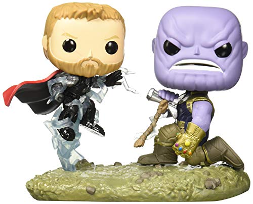 Funko - Pop! Bobble 2-Pack: Marvel: Movie Moments: Thor vs Thanos Figura Coleccionable, Multicolor (35799)