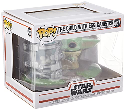 Funko- Pop Deluxe The Mandalorian-Child w/Canister Figura coleccionable, Multicolor (50962)