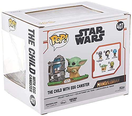 Funko- Pop Deluxe The Mandalorian-Child w/Canister Figura coleccionable, Multicolor (50962)