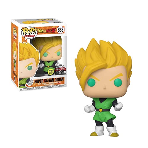 Funko Pop Dragon Ball Z 36711 - Figura de Super Saiyajin Gohan Glow in The Dark Pop (Vinilo, 12,8 cm)