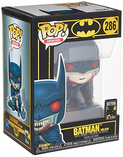 Funko- Pop Figura de Vinilo: Held 80th-Red Rain Batman (1991) Coleccionable, Multicolor, One-Size (37253)