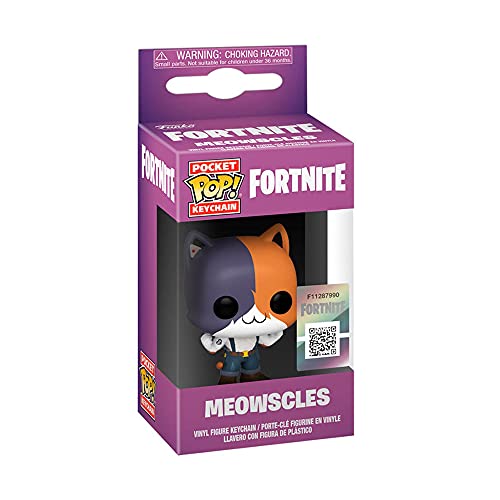 Funko- Pop Fortnite Meowscles Keychain, Multicolor (53749)