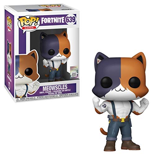 Funko- Pop Games Fortnite Meowscles Figura Coleccionable de Vinilo, Multicolor (52971)