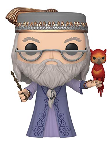 Funko- Pop Harry Potter 10" Dumbledore w/Fawkes S10 Figura coleccionable, Multicolor (48038)