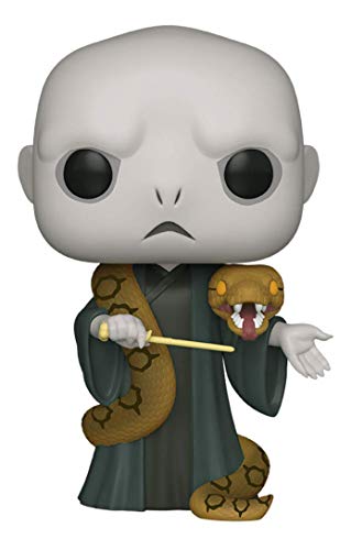 Funko- Pop Harry Potter 10" Voldemort w/Nagini S10 Figura coleccionable, Multicolor (48037)